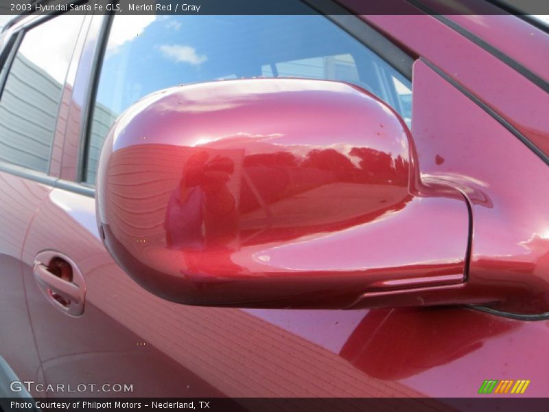 Merlot Red / Gray 2003 Hyundai Santa Fe GLS