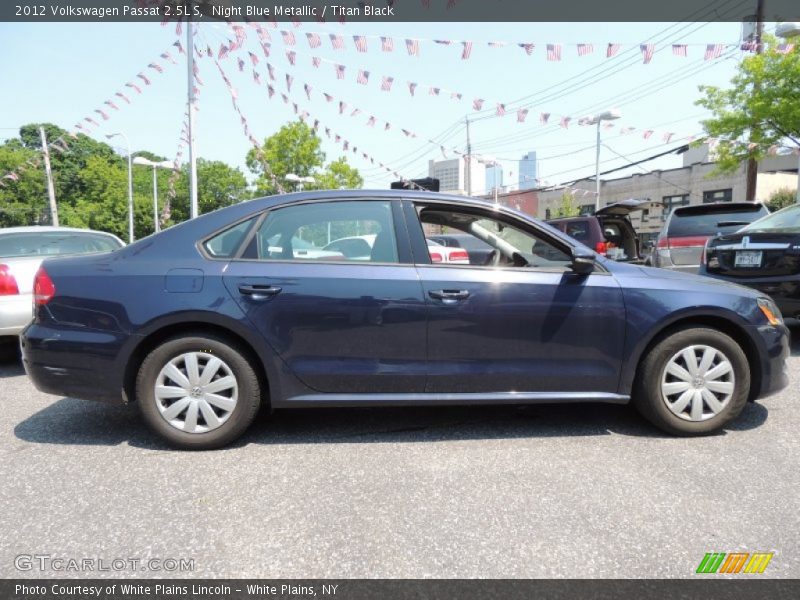 Night Blue Metallic / Titan Black 2012 Volkswagen Passat 2.5L S