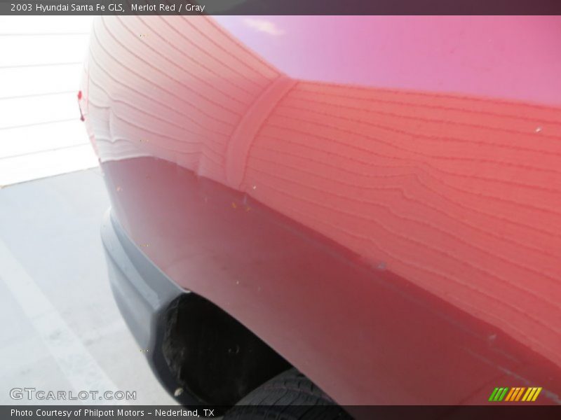 Merlot Red / Gray 2003 Hyundai Santa Fe GLS