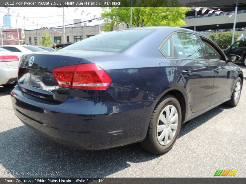 Night Blue Metallic / Titan Black 2012 Volkswagen Passat 2.5L S