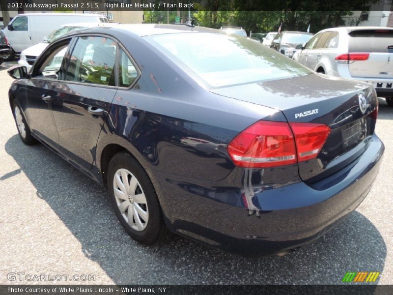 Night Blue Metallic / Titan Black 2012 Volkswagen Passat 2.5L S