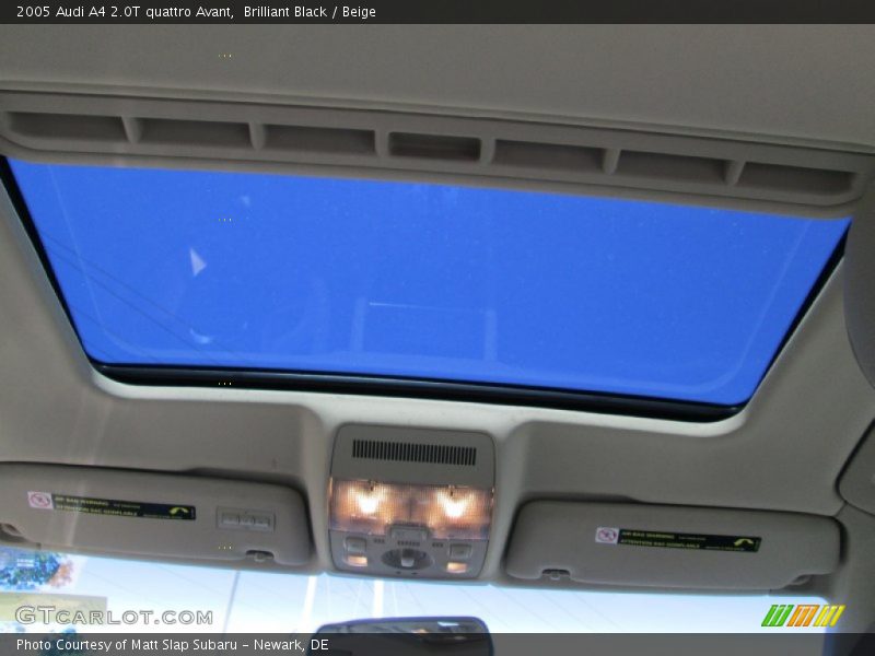 Sunroof of 2005 A4 2.0T quattro Avant