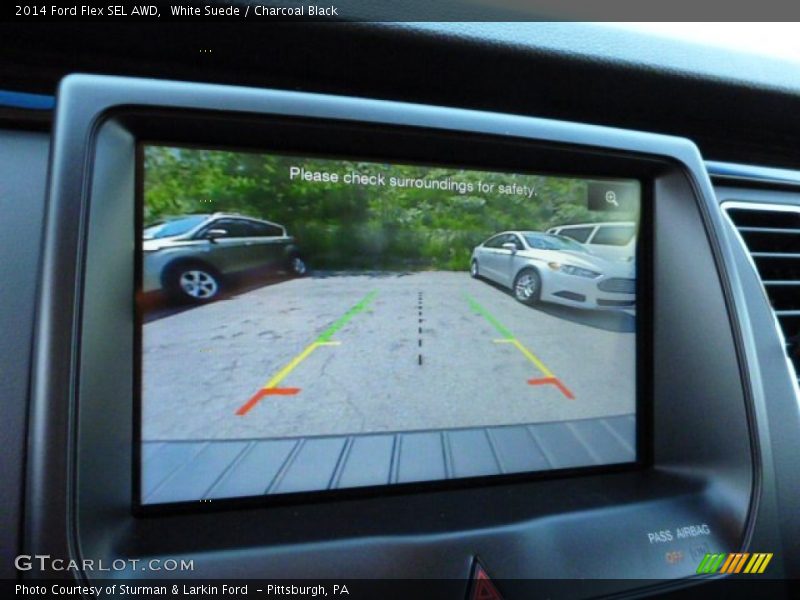 White Suede / Charcoal Black 2014 Ford Flex SEL AWD