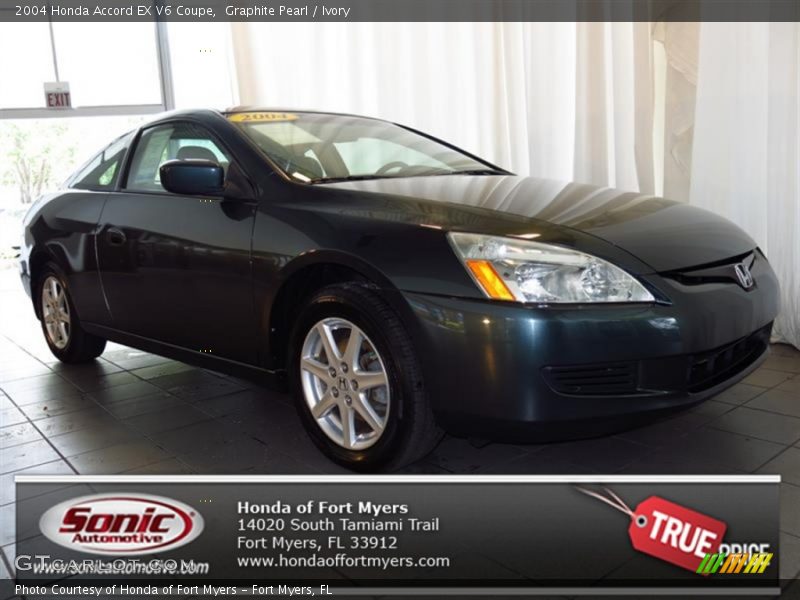 Graphite Pearl / Ivory 2004 Honda Accord EX V6 Coupe