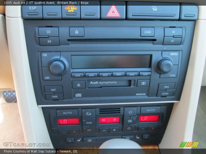 Controls of 2005 A4 2.0T quattro Avant
