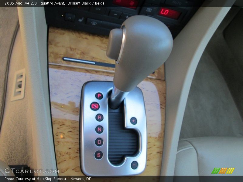  2005 A4 2.0T quattro Avant 6 Speed Tiptronic Automatic Shifter