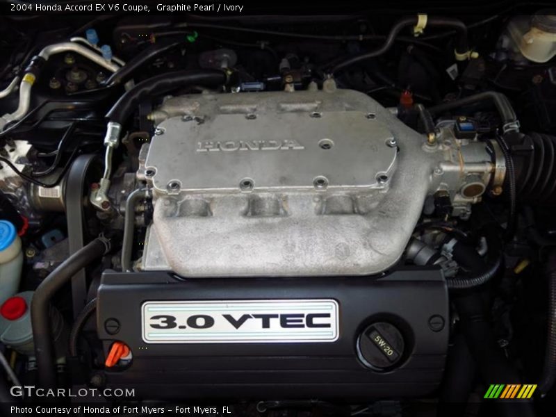 Graphite Pearl / Ivory 2004 Honda Accord EX V6 Coupe