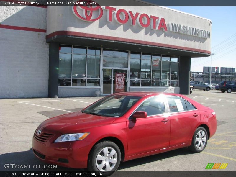 Barcelona Red Metallic / Ash 2009 Toyota Camry LE