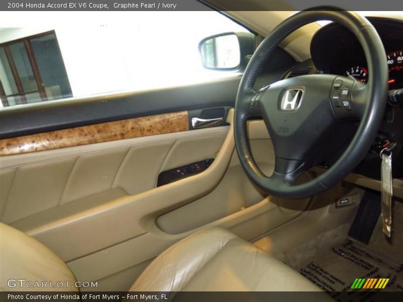 Graphite Pearl / Ivory 2004 Honda Accord EX V6 Coupe