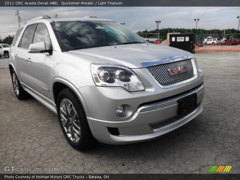 Quicksilver Metallic / Light Titanium 2011 GMC Acadia Denali AWD