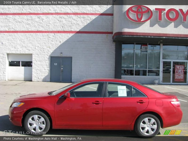 Barcelona Red Metallic / Ash 2009 Toyota Camry LE