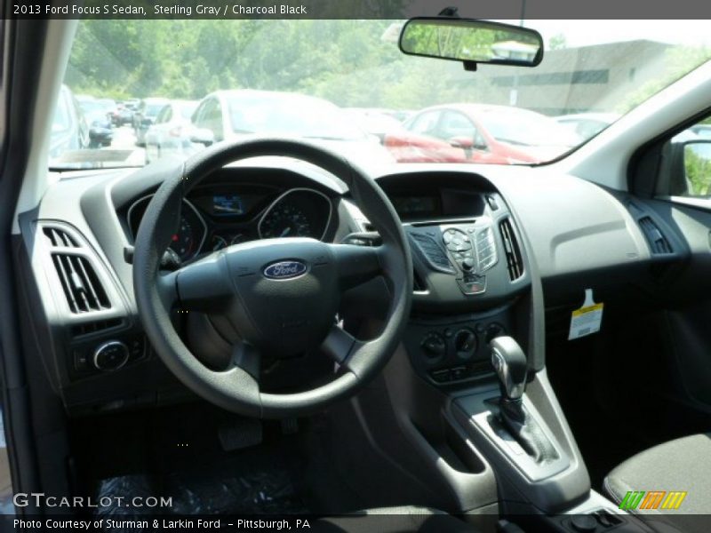 Sterling Gray / Charcoal Black 2013 Ford Focus S Sedan