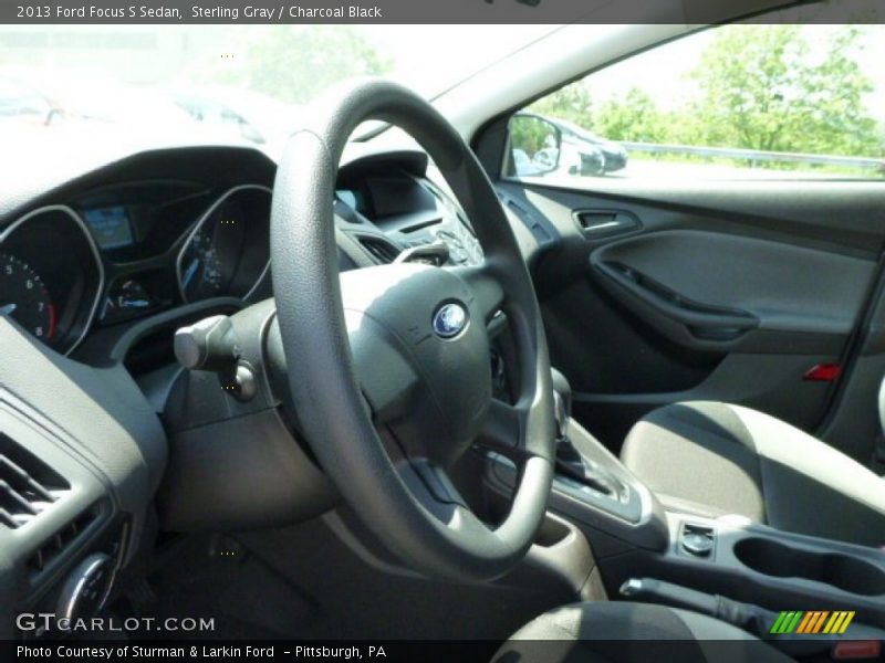 Sterling Gray / Charcoal Black 2013 Ford Focus S Sedan