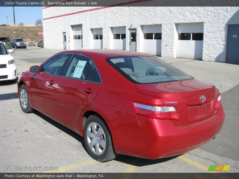 Barcelona Red Metallic / Ash 2009 Toyota Camry LE