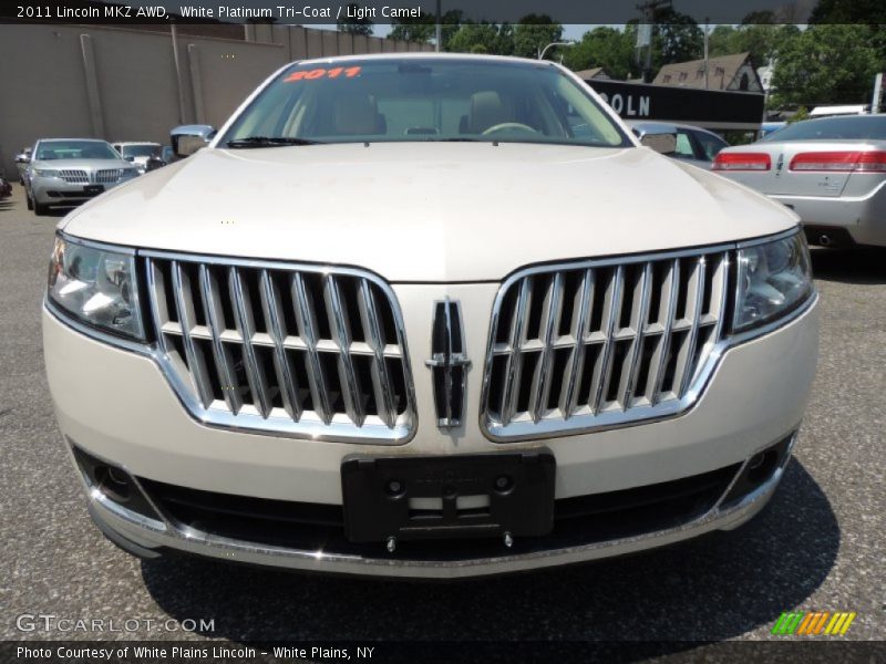 White Platinum Tri-Coat / Light Camel 2011 Lincoln MKZ AWD