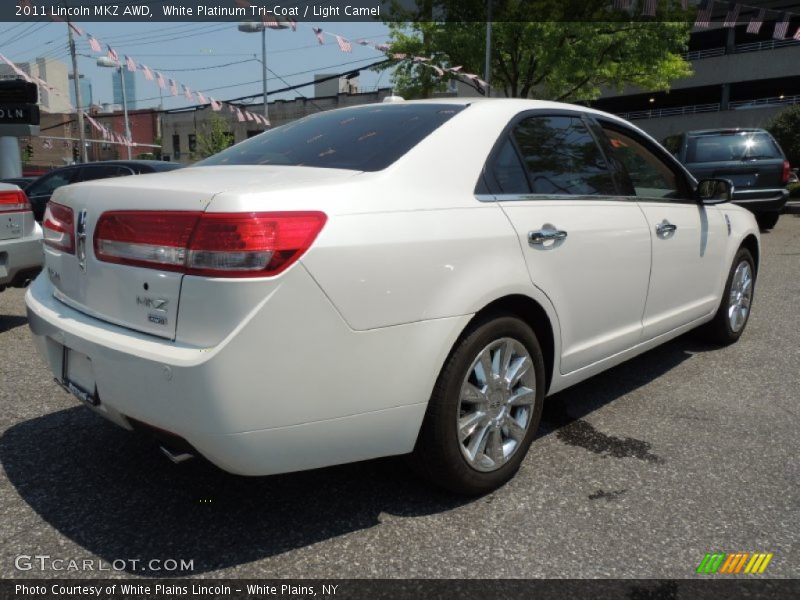 White Platinum Tri-Coat / Light Camel 2011 Lincoln MKZ AWD