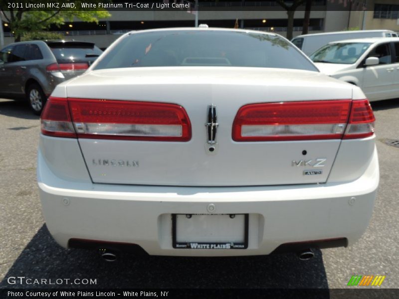 White Platinum Tri-Coat / Light Camel 2011 Lincoln MKZ AWD
