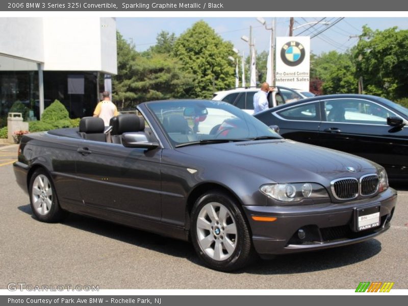 Sparkling Graphite Metallic / Black 2006 BMW 3 Series 325i Convertible