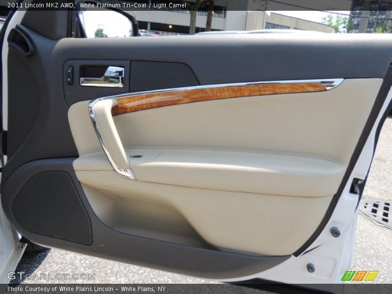 White Platinum Tri-Coat / Light Camel 2011 Lincoln MKZ AWD