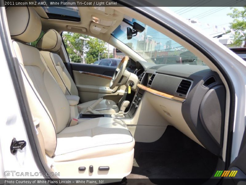White Platinum Tri-Coat / Light Camel 2011 Lincoln MKZ AWD