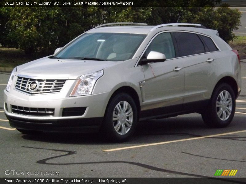 Silver Coast Metallic / Shale/Brownstone 2013 Cadillac SRX Luxury FWD