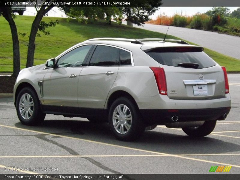 Silver Coast Metallic / Shale/Brownstone 2013 Cadillac SRX Luxury FWD