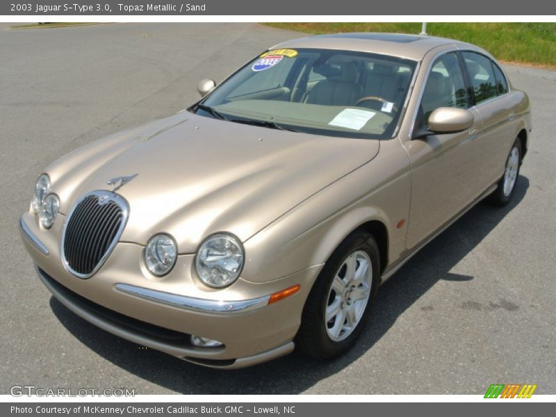 Topaz Metallic / Sand 2003 Jaguar S-Type 3.0