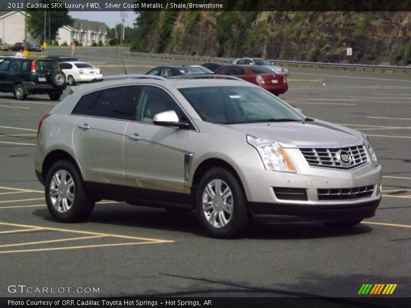Silver Coast Metallic / Shale/Brownstone 2013 Cadillac SRX Luxury FWD