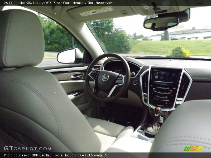 Silver Coast Metallic / Shale/Brownstone 2013 Cadillac SRX Luxury FWD