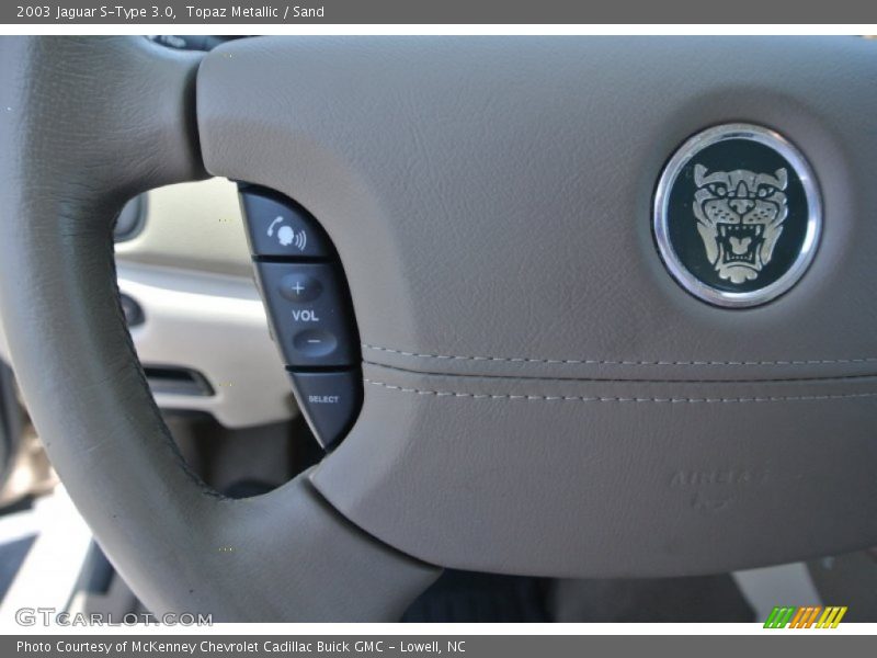 Topaz Metallic / Sand 2003 Jaguar S-Type 3.0