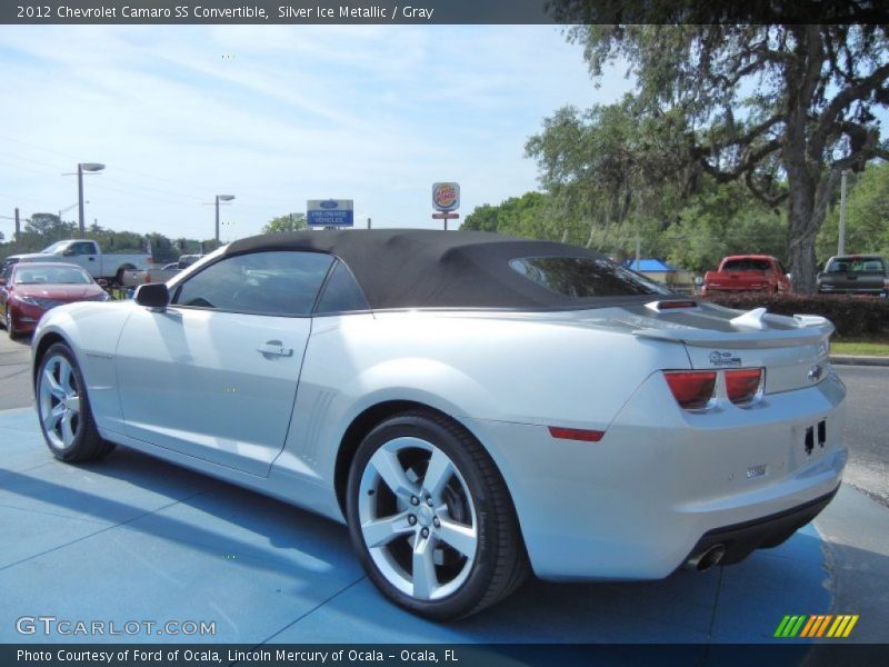 Silver Ice Metallic / Gray 2012 Chevrolet Camaro SS Convertible
