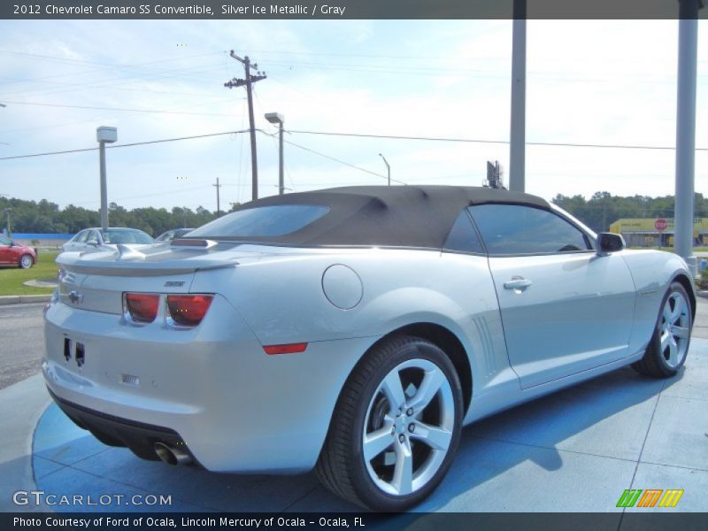 Silver Ice Metallic / Gray 2012 Chevrolet Camaro SS Convertible