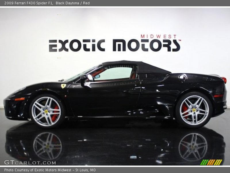 Black Daytona / Red 2009 Ferrari F430 Spider F1