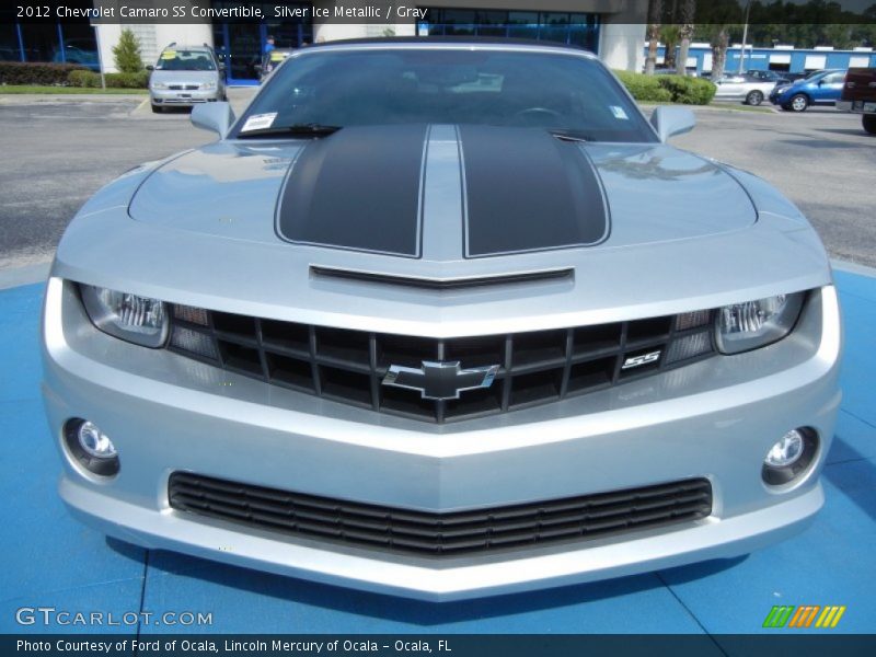 Silver Ice Metallic / Gray 2012 Chevrolet Camaro SS Convertible