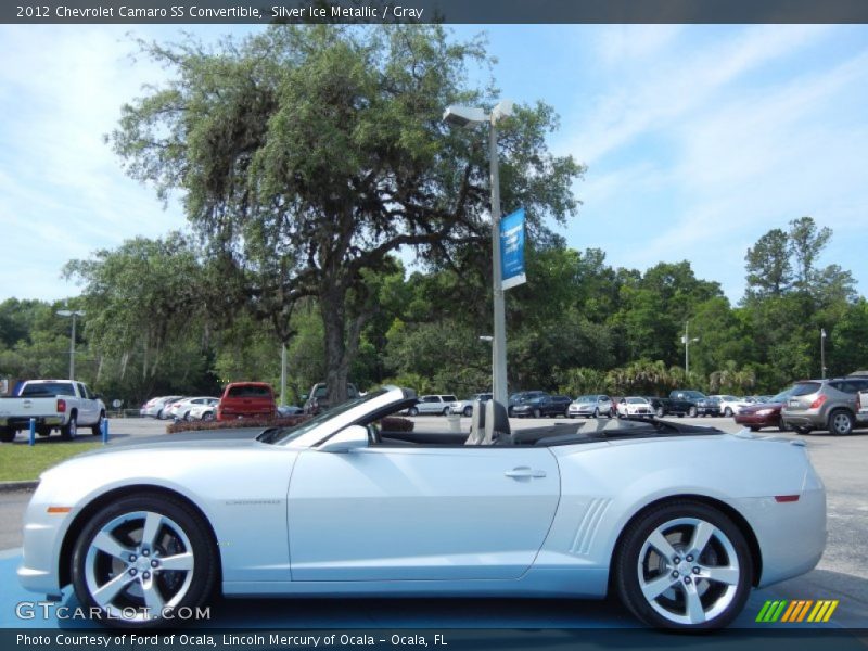 Silver Ice Metallic / Gray 2012 Chevrolet Camaro SS Convertible
