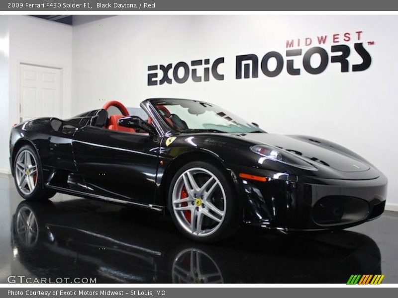 Black Daytona / Red 2009 Ferrari F430 Spider F1