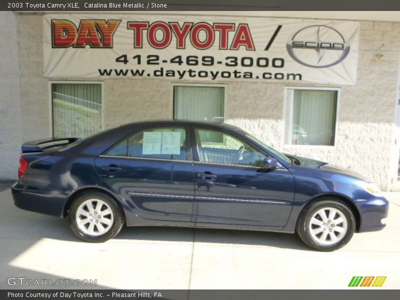 Catalina Blue Metallic / Stone 2003 Toyota Camry XLE