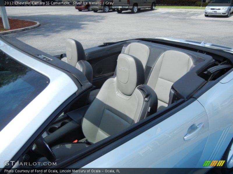 Silver Ice Metallic / Gray 2012 Chevrolet Camaro SS Convertible