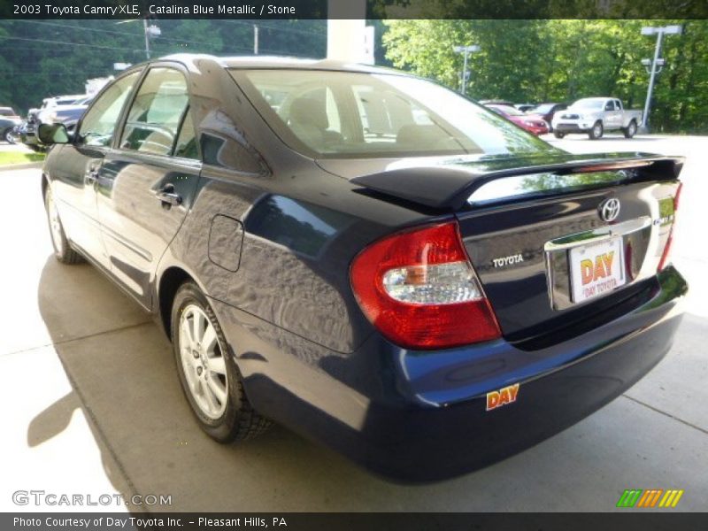 Catalina Blue Metallic / Stone 2003 Toyota Camry XLE
