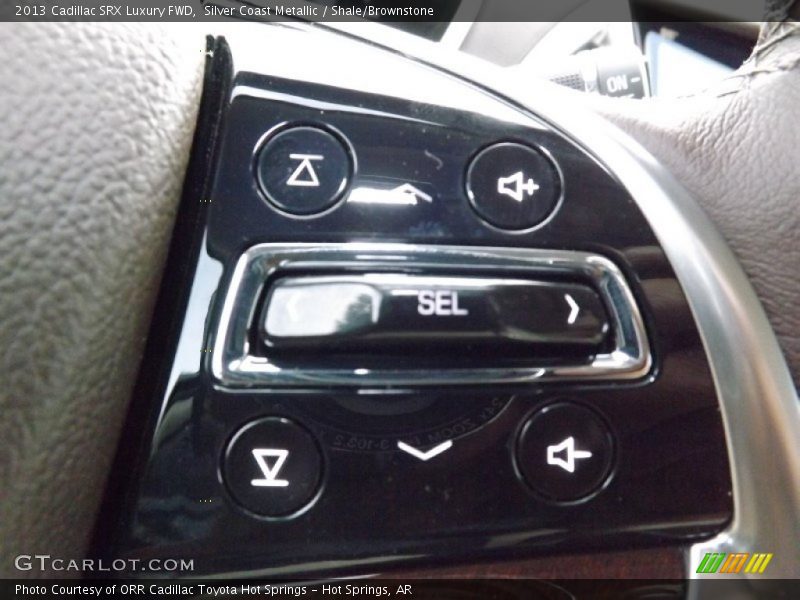 Silver Coast Metallic / Shale/Brownstone 2013 Cadillac SRX Luxury FWD