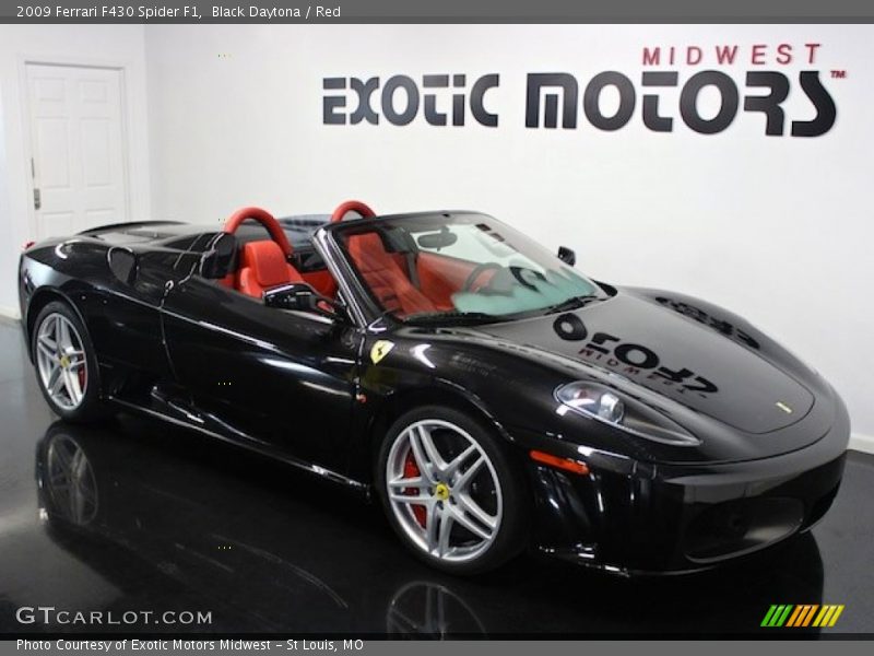 Black Daytona / Red 2009 Ferrari F430 Spider F1