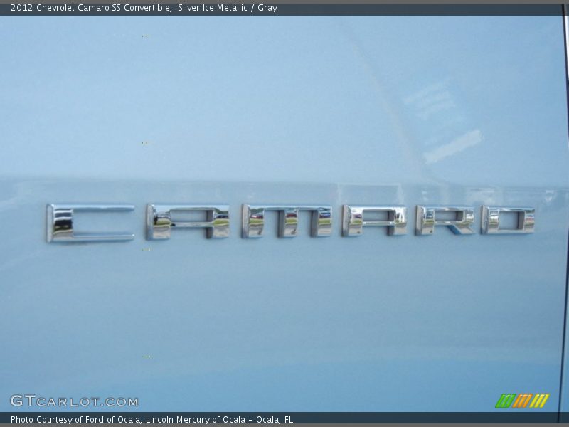 Silver Ice Metallic / Gray 2012 Chevrolet Camaro SS Convertible