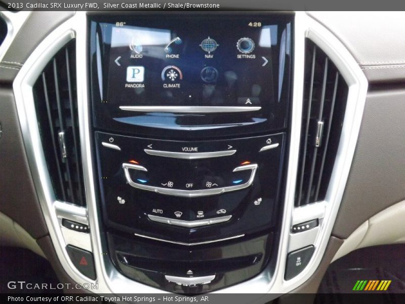 Silver Coast Metallic / Shale/Brownstone 2013 Cadillac SRX Luxury FWD