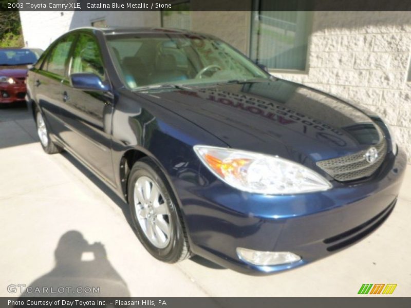 Catalina Blue Metallic / Stone 2003 Toyota Camry XLE