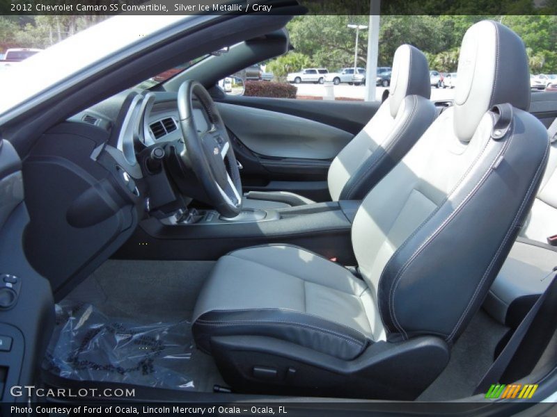 Silver Ice Metallic / Gray 2012 Chevrolet Camaro SS Convertible