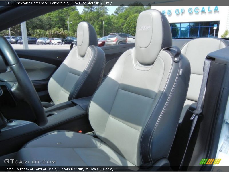 Silver Ice Metallic / Gray 2012 Chevrolet Camaro SS Convertible