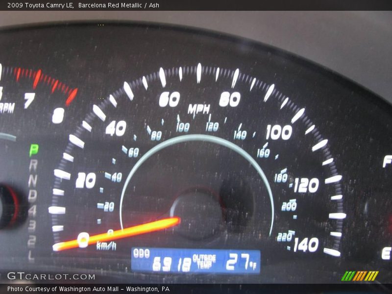 Barcelona Red Metallic / Ash 2009 Toyota Camry LE
