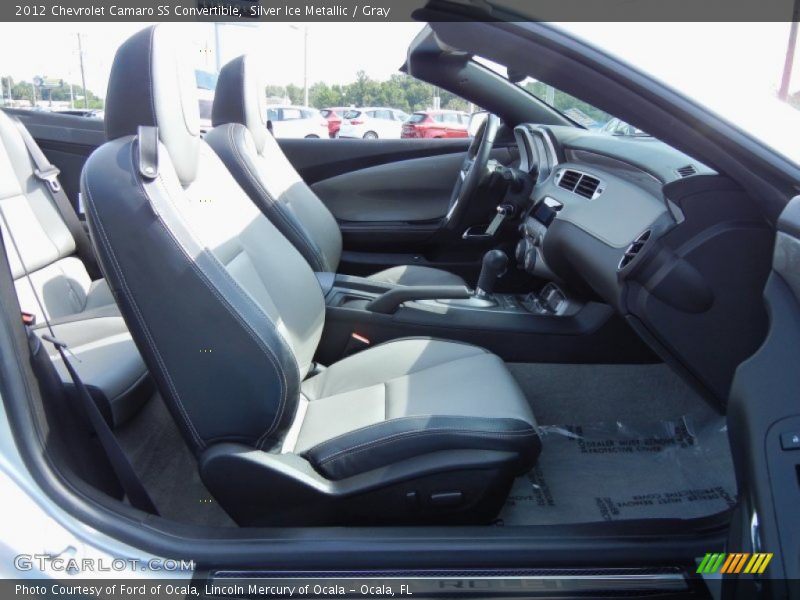 Silver Ice Metallic / Gray 2012 Chevrolet Camaro SS Convertible