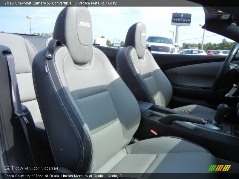 Silver Ice Metallic / Gray 2012 Chevrolet Camaro SS Convertible