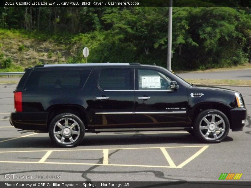 Black Raven / Cashmere/Cocoa 2013 Cadillac Escalade ESV Luxury AWD